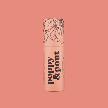 Poppy & Pout Lip Balm - Pink Grapefruit