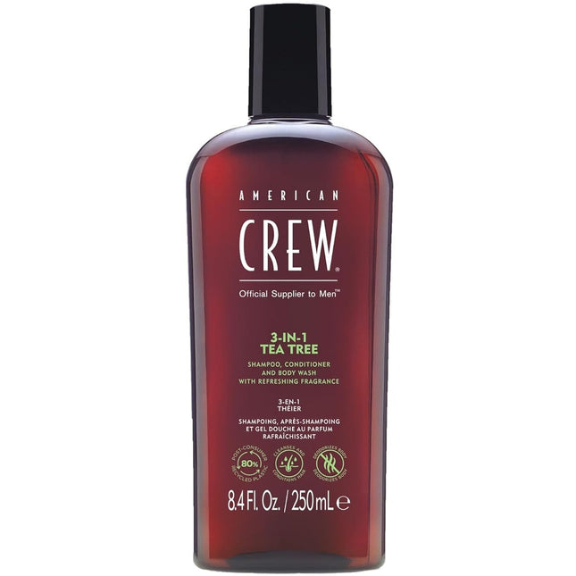 American Crew 3-In-1 Tea Tree Shampoo, Conditioner & Body Wash