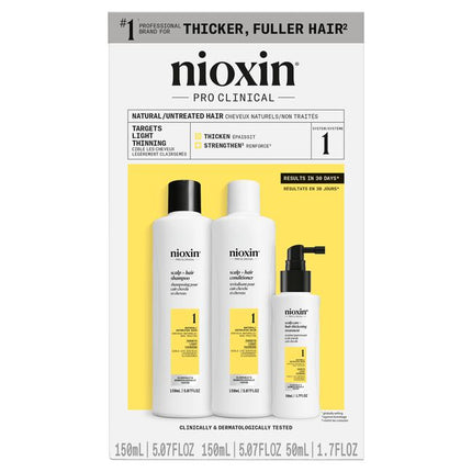 Nioxin System Kit 1 - Natural Hair With Light Thinning