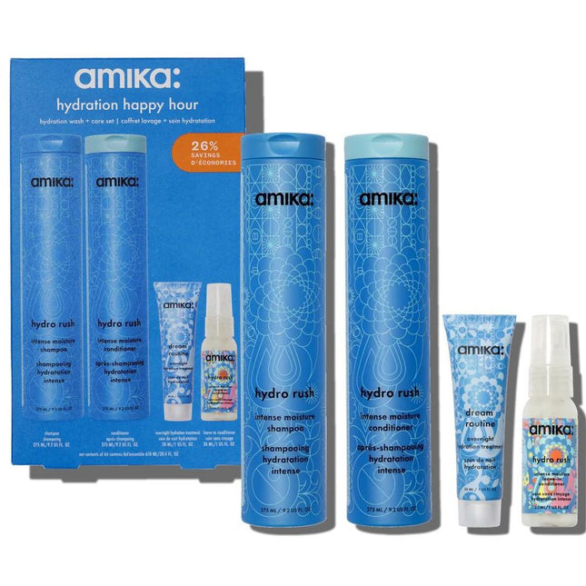 Amika Hydration Happy Hour - Hydration Wash + Care Set