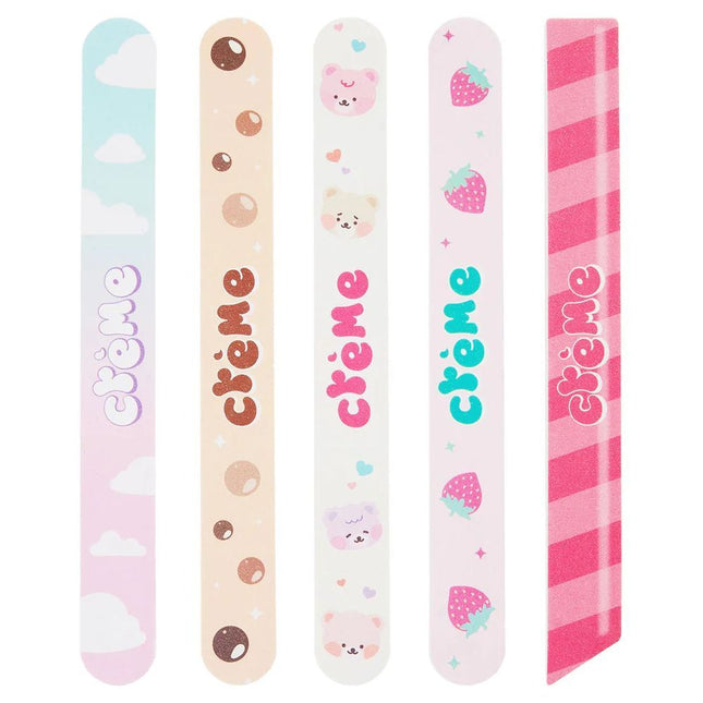 Creme Shop Boba Bears "Smooth As Boba" Nail Files (Set Of 5)