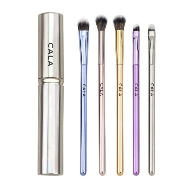 CALA Eye Need It: Essential Eye Brush Set (Silver-5 PCS)