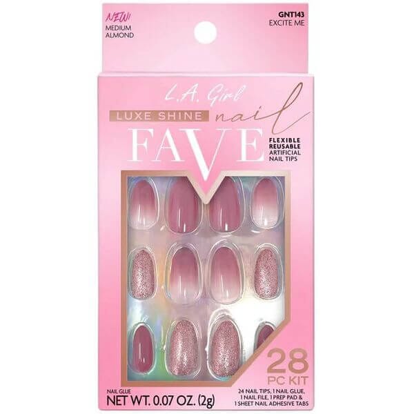 LA Girl Luxe Shine Fave Nail Tips - Excite Me