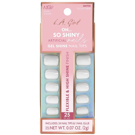 LA Girl Oh So Shiny Nail Tips - Cloud Nine