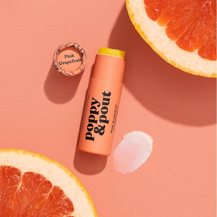 Poppy & Pout Lip Balm - Pink Grapefruit