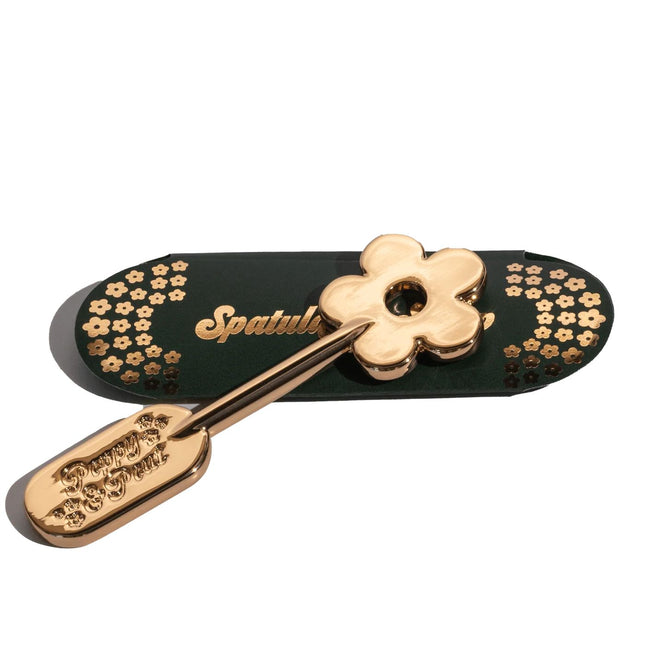 Poppy & Pout Lip Care Spatula, Gold Daisy