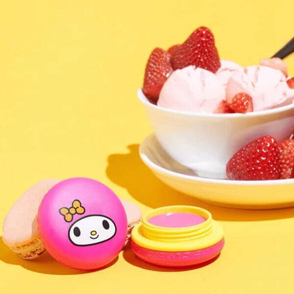 The Creme Shop My Melody Macaron Lip Balm - Strawberry Ice Cream