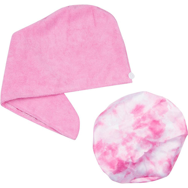 cala-shower-cap-hair-turban-hot-pink-tie-dye-2