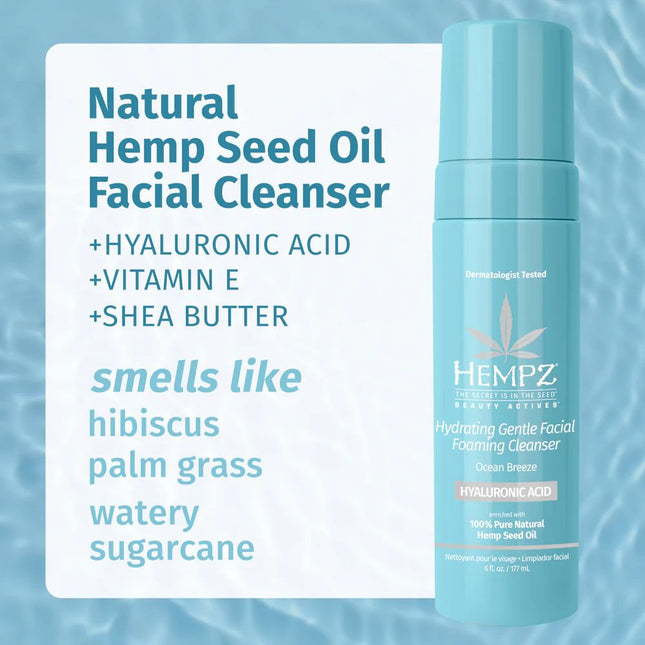 Hempz Ocean Breeze Hydrating Gentle Facial Foaming Cleanser 2