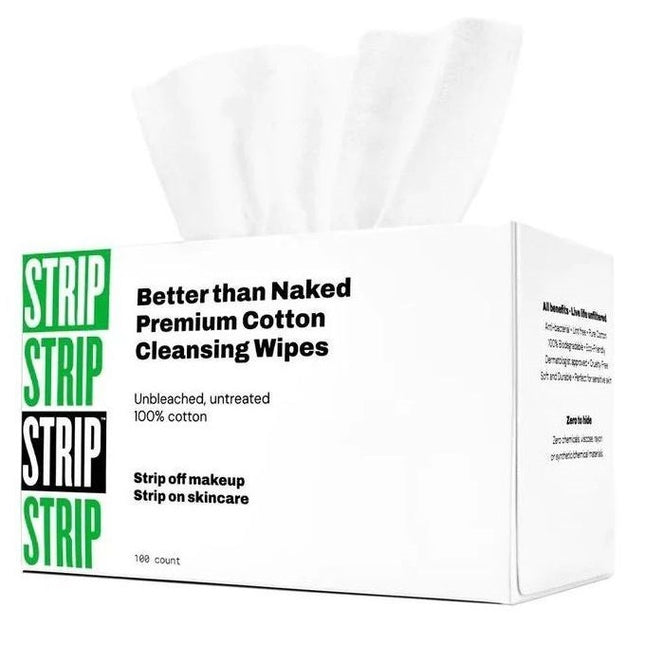 Strip Better than Naked Premium Cotton Cleansing Wipes