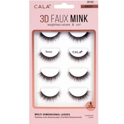 3D FAUX MINK LASHES SASSY 4 PACK item 35153