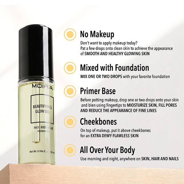 Moira Beauty Beautifying Glow Oil Description