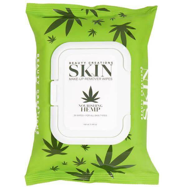 Beauty Creations Hemp Nourishing Makeup Remover Wipes