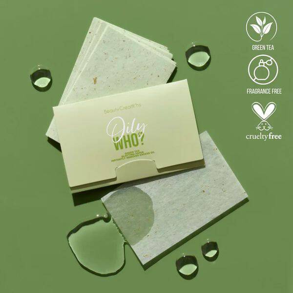 Beauty Creations Oily Who? Green Tea Blotting Paper