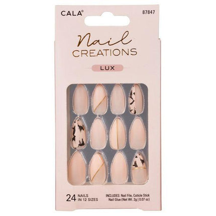 CALA Nail Creations Lux | Stiletto Abstract Press On Nails