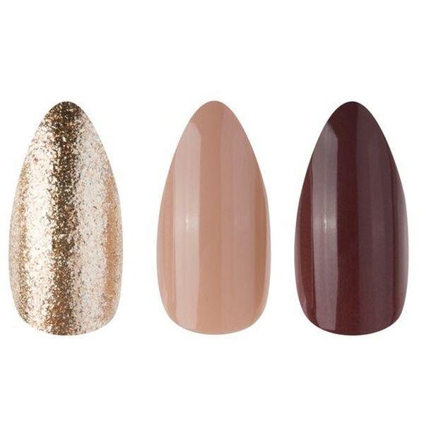 CALA Nail Creations Lux | Stiletto Warm Brown Press On Nails