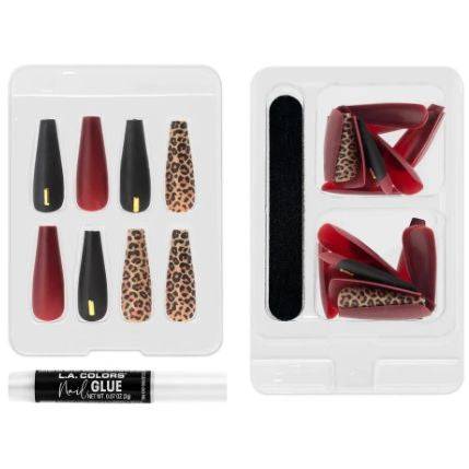 LA Colors Amaze Me Lavish Luxe Finish Coffin Shape Nail Tip Kit