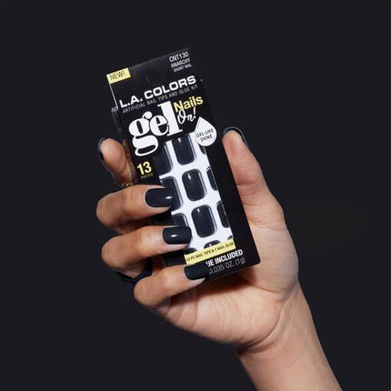 LA Colors Anarchy Gel Nails On! - Artificial Short Nail Tips