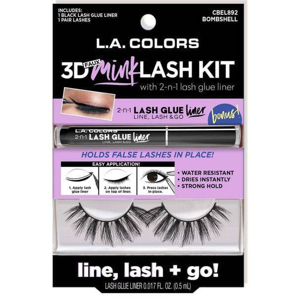 LA Colors Bombshell 3D Faux Mink Lash Kit