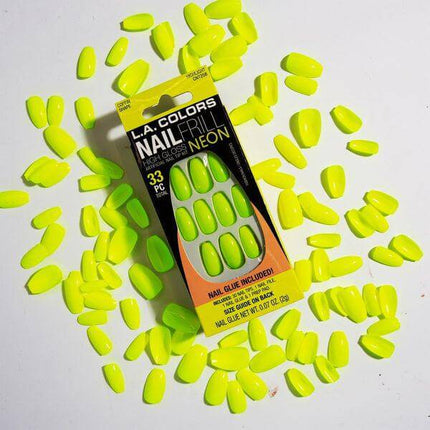 LA Colors Highlight Nail Frill Neon Artificial Nail Tips CNT258