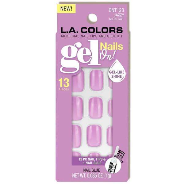 LA Colors Jazzy Gel Nails On! - Artificial Short Nail Tips