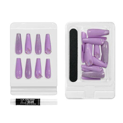 LA Colors Muse Lavish Luxe Finish Coffin Shape Nail Tip Kit