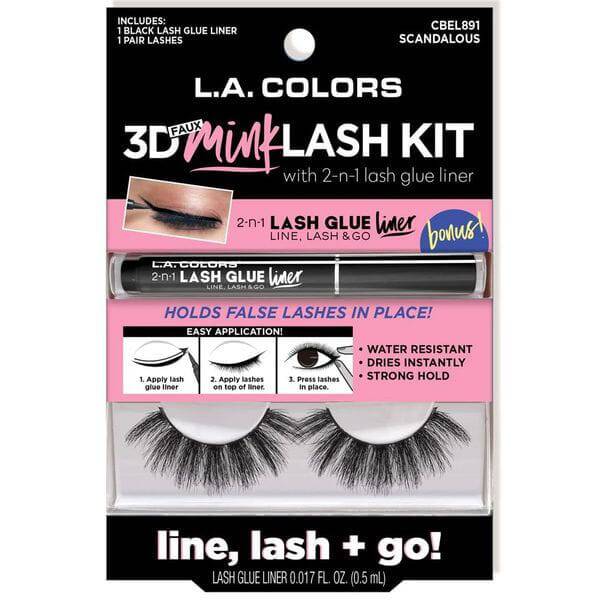 LA Colors Scandalous 3D Faux Mink Lash Kit