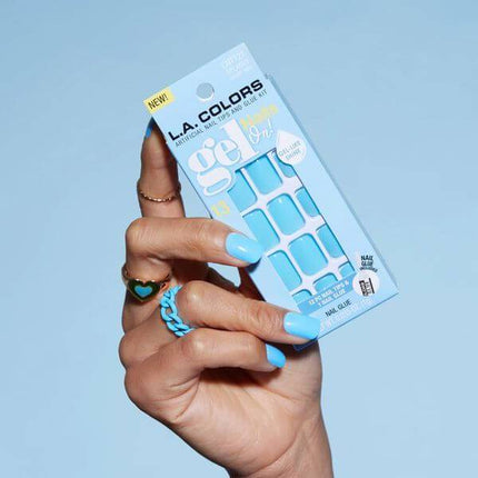 LA Colors Splashy Gel Nails On! - Artificial Short Nail Tips