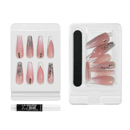 LA Colors Starlight Lavish Luxe Finish Coffin Shape Nail Tip Kit