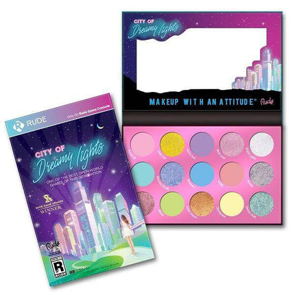 Rude City of Dreamy Lights - 15 Dreamy Pastel Pigment & Eyeshadow Palette