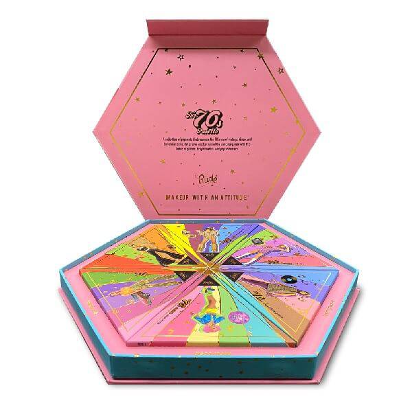 Rude Cosmetics The 70s Palette Set Box