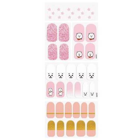 The Crème Shop BT21 RJ Blush Gel Nail Strips 2The Crème Shop BT21: RJ Blush Gel Nail Strips (Set of 35)