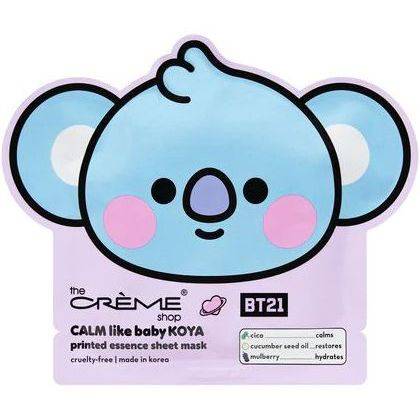 The Creme Shop CALM Like Baby KOYA Printed Essence Sheet Mask - Cica, Cucumber Seed Oil, Mulberry