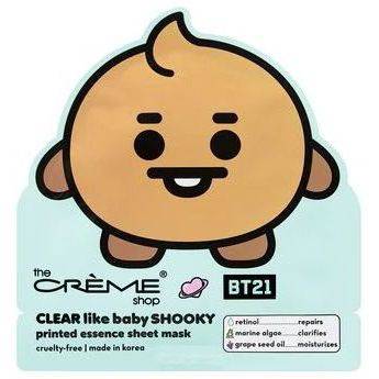 The Creme Shop CLEAR Like Baby SHOOKY Printed Essence Sheet Mask - Retinol, Marine Algae, Grape Seed Oil