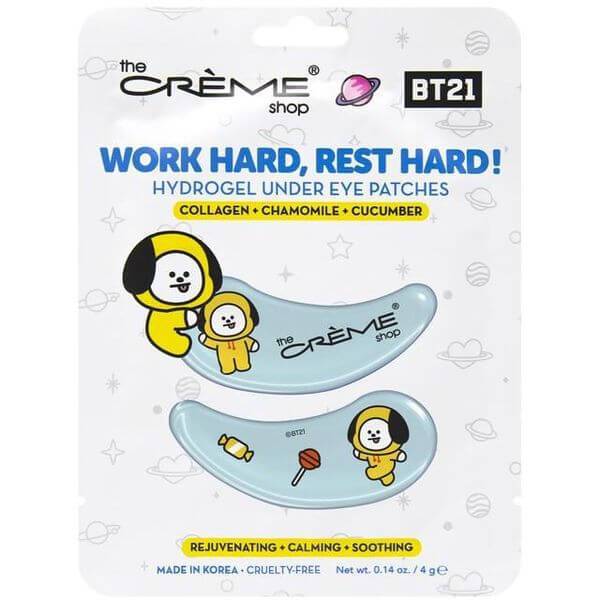 The Creme Shop “Work Hard, Rest Hard!” CHIMMY Hydrogel Under Eye Patches | Rejuvenating, Calming, & Soothing