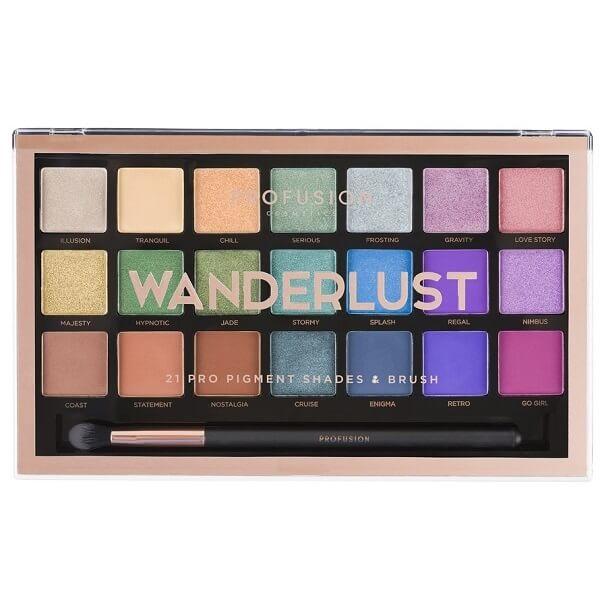 Profusion Cosmetics Wanderlust Palette & Brush