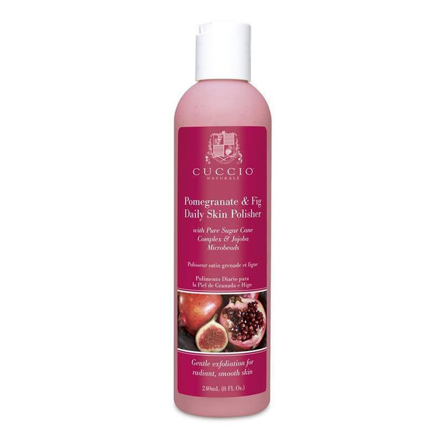 pomegranate and fig daily skin polisher - cuccio - skincare & body